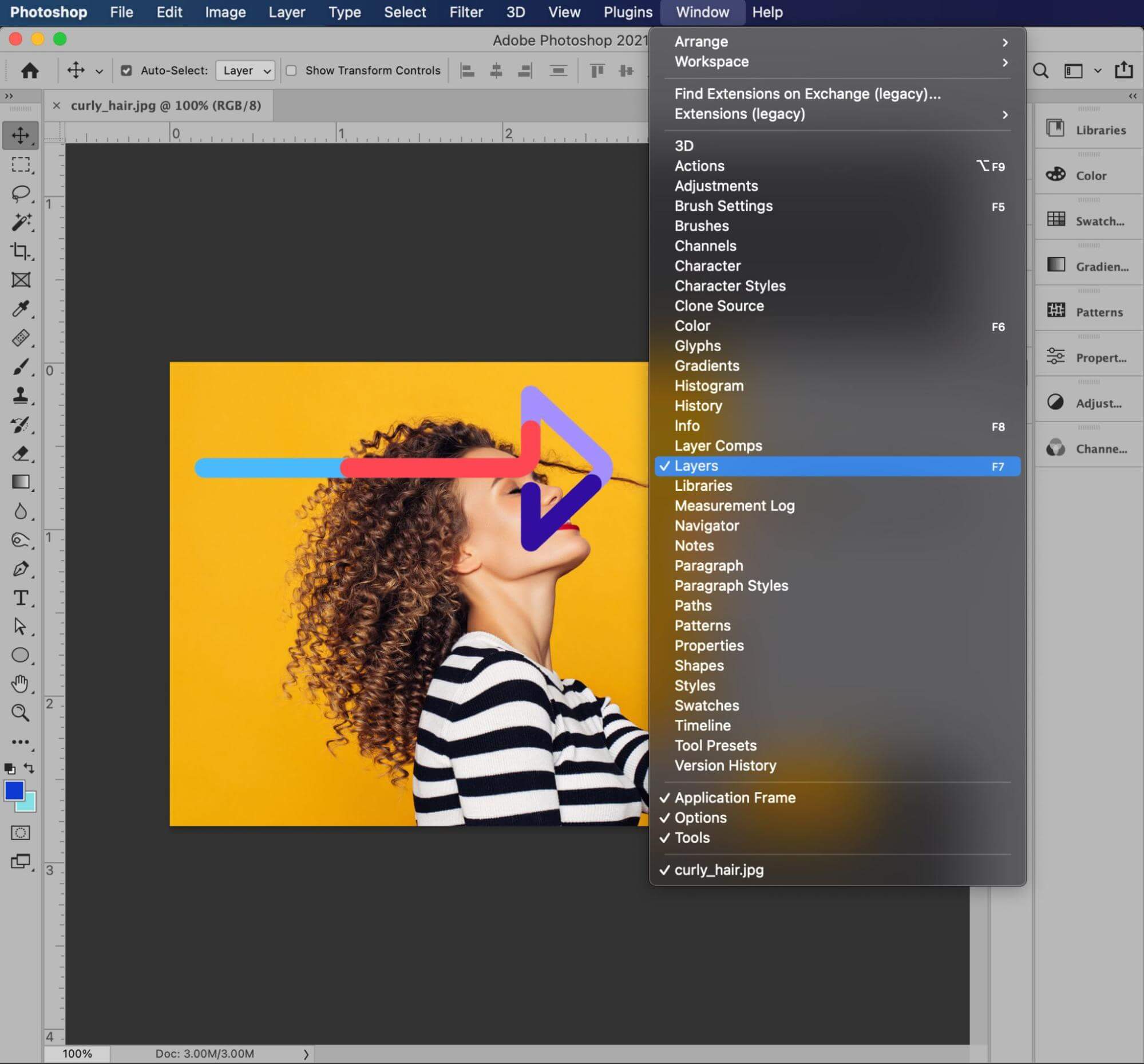 what is the name of the symbol for mac photoshop step back